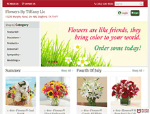 Tablet Screenshot of flowersbytiffanystafford.com